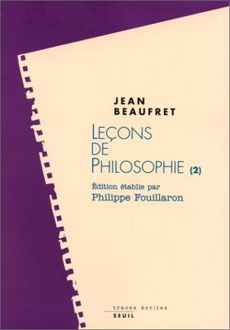 Cover for Leçons de philosophie