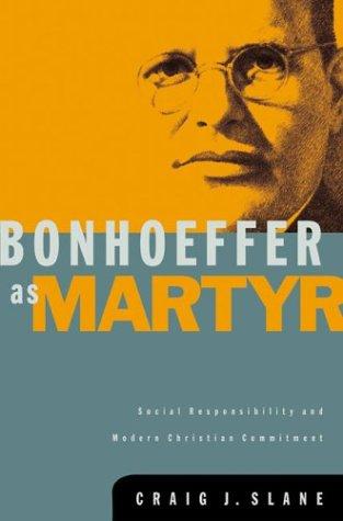 Cover for Bonhoeffer as Martyr