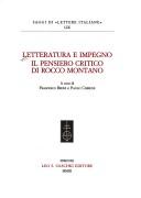 Cover for Letteratura e impegno