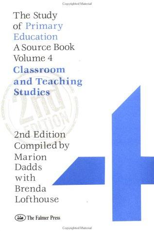 Cover for The Study Of Primary Education: A Source Book