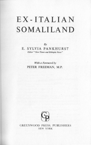 Cover for Ex-Italian Somaliland