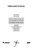 Cover for Descentralização das políticas sociais no estado de São Paulo