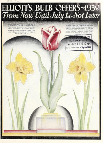Cover for Elliott's bulb offers, 1930
