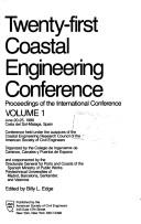 Cover for Coastal Engineering, 1988 (Coastal Engineering Conference//Proceedings of the Coastal Engineering Conference)