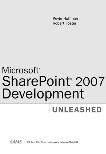 Cover for Microsoft SharePoint 2007 development unleashed