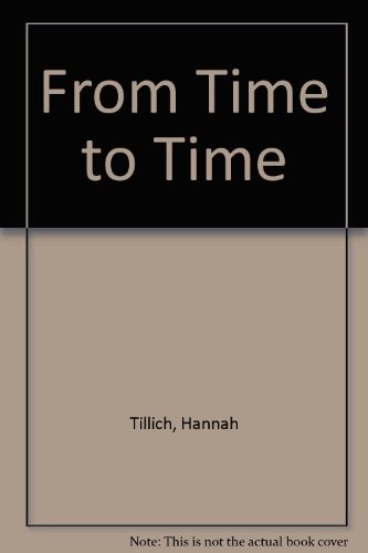 Cover for From Time to Time