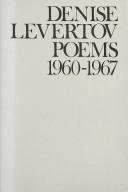 Cover for Poems, 1960-1967