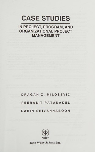 Cover for Case studies in project, OPM, and program management