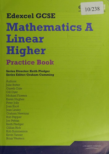 Cover for Edexcel GCSE mathematics A linear