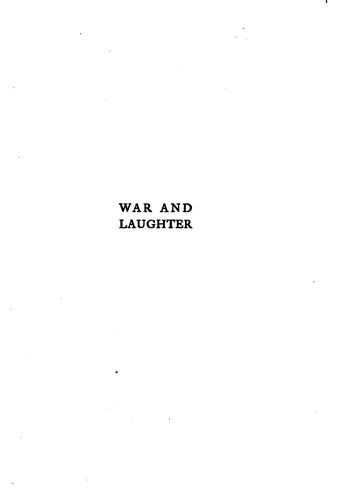 Cover for War and laughter
