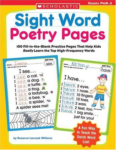 Cover for Sight Word Poetry Pages