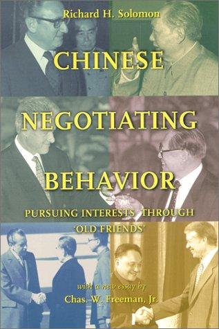 Cover for Chinese negotiating behavior