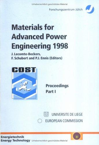 Cover for Materials for advanced power engineering 1998