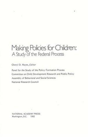 Cover for Making policies for children