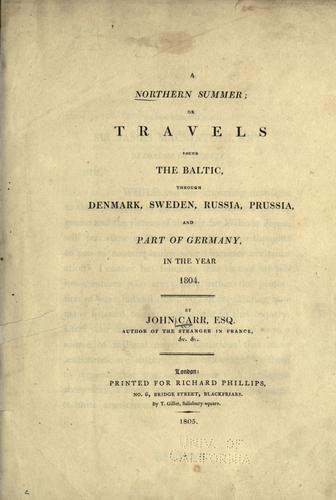 Cover for A northern summer