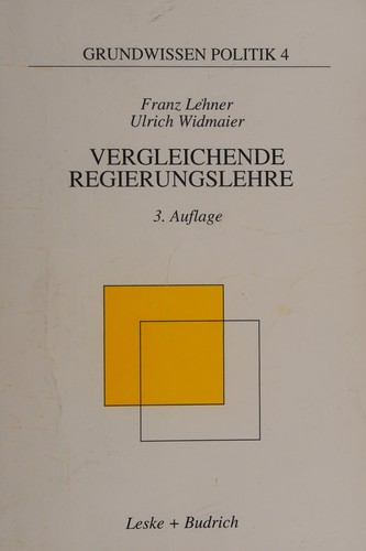 Cover for Vergleichende Regierungslehre.
