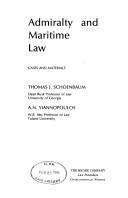 Cover for Admiralty and maritime law