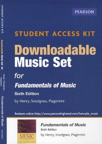 Cover for Download Music Access Card for Fundamentals of Music