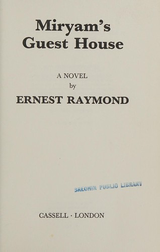 Cover for Miryam's guest house
