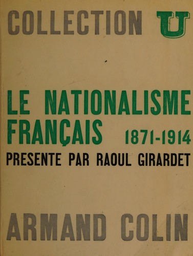 Cover for Le Nationalisme français, 1871-1914
