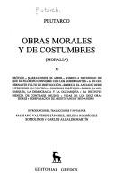 Cover for Obras Morales Y De Costumbres X Moralia