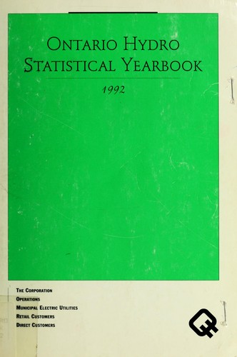 Cover for ONTARIO HYDRO STATISTICAL YEARBOOK