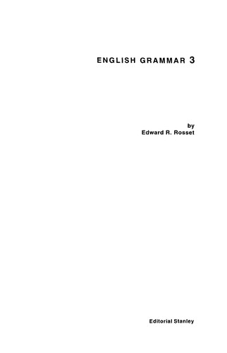 Cover for English grammar 3 [para la Escuela Oficial de Idiomas]