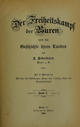 Cover for Der Freiheitskampf der Buren und die Geschichte ihres Landes