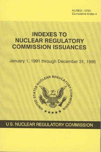 Cover for Indexes to Nuclear Regulatory Commission Issuances, January 1, 1991 Through December 31, 1995
