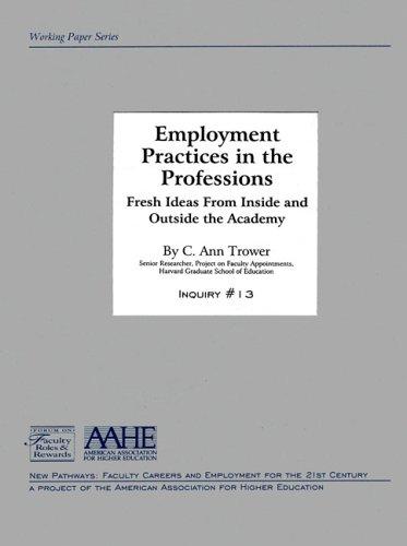 Cover for Employment Practices in the Professions