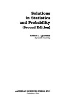 Cover for Solutions in statistics and probability