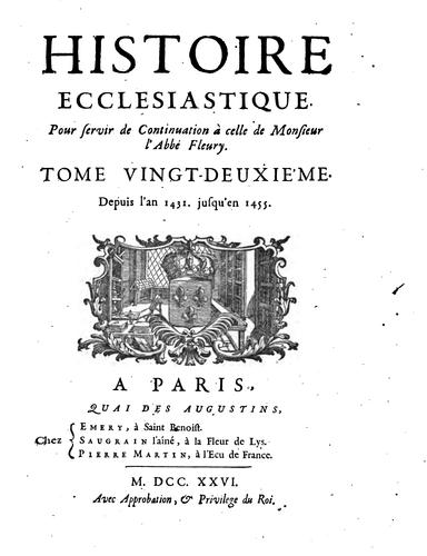 Cover for Histoire ecclésiastique