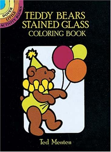 Cover for Teddy Bears Stained Glass Coloring Book