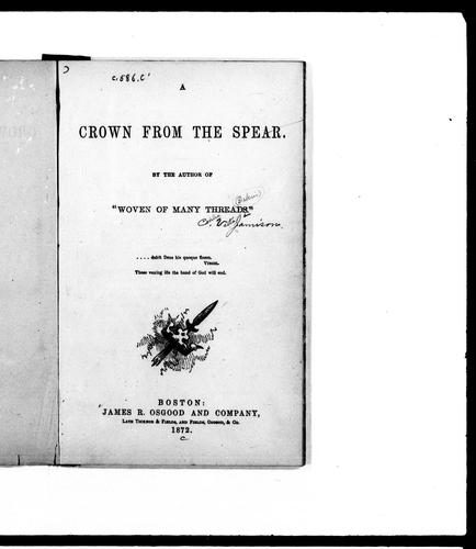 Cover for A crown from the spear