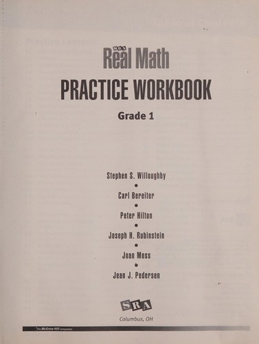Cover for Real Math Practice Workbook Grade 1
