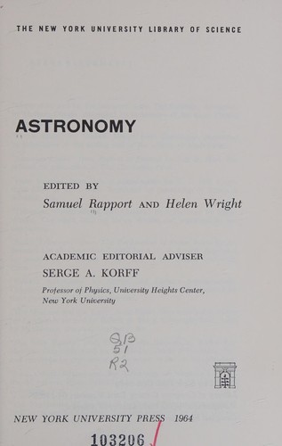 Cover for Astronomy