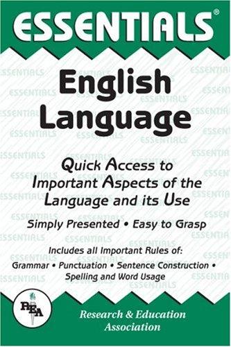 Cover for The Essentials of English Language (Rea's Language Series)