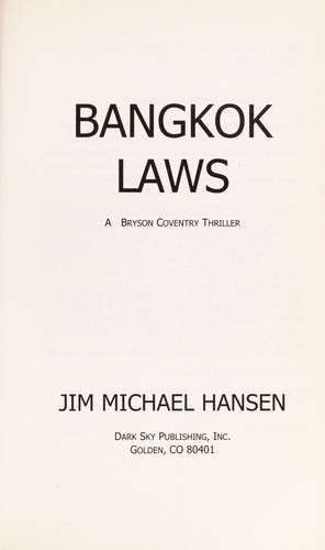 Cover for Bangkok laws