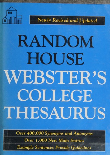 Cover for Random House Webster's college thesaurus