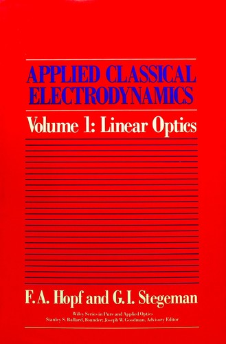 Cover for Applied classical electrodynamics