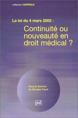 Cover for La Loi Du 4 Mars 2002