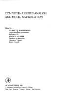 Cover for Computer-assisted analysis and model simplification