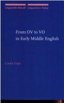 Cover for From OV to VO in early Middle English