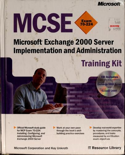Cover for Microsoft Exchange 2000 server
