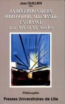 Cover for La réception de la philosophie allemande en France aux XIXe et XXe siècles