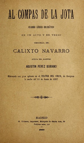 Cover for Al compas de la jota