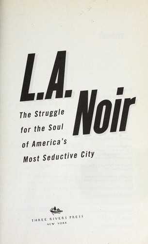 Cover for L.A. noir