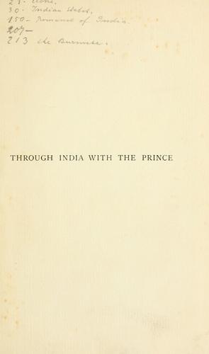 Cover for Through India with the Prince