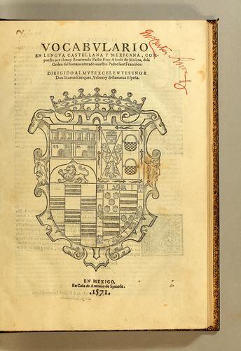 Cover for Vocabulario en lengua castellana y mexicana