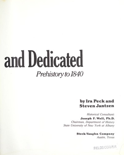 Cover for A Nation Conceived and Dedicated (American Adventures, Vol 1)